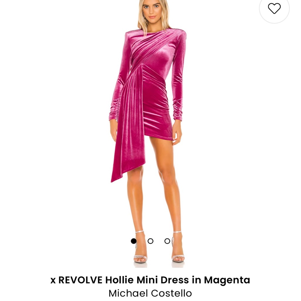 Hollie mini dress in Magenta- medium dress